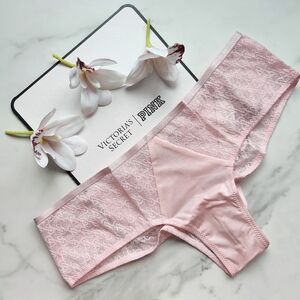 NWT VICTORIA'S SECRET VERY SEXY ICON LACE CHEEKY PANTY IN PRETTY BLOSSOM SIZE SM